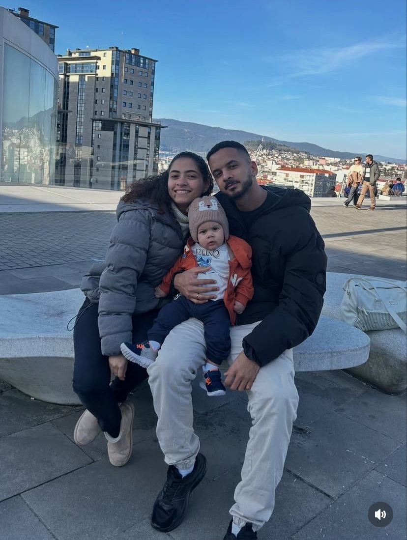 Hélio, Cris e Cristian em Vigo